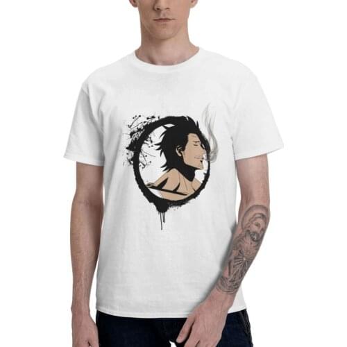 Male Yami Sukehiro T-Shirt Fashion Anime Manga Black Clover Tshirt Short Sleeve Hip Hop T Shirt Homme Cotton Tee Merch