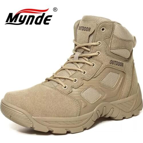 2020 Winter Boots Men Warm Snow Boots Men High Quality Winter Military Boots Outdoor Suede Desert Boots Waterproof Work Shoes