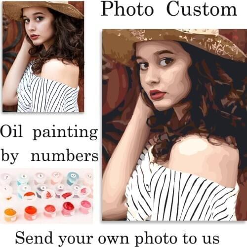 Paintmake Personality Photo Customized DIY Oil painting by numbers Wedding life picture Gift Paint Coloring By Numbers Acrylic