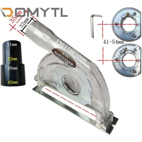 Dust Shroud Kit Dry Grinding Cover Tools for 110-150 Angle Grinder 5" Inch Cutting Dust-Free Stone Slot
