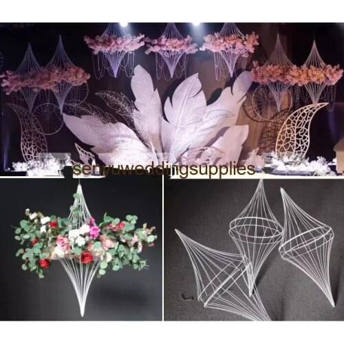 New Iron Art Retractable Free Size Wedding Arch Background Decor Stage Screen Stand Decoration Creative Party Props senyu01177