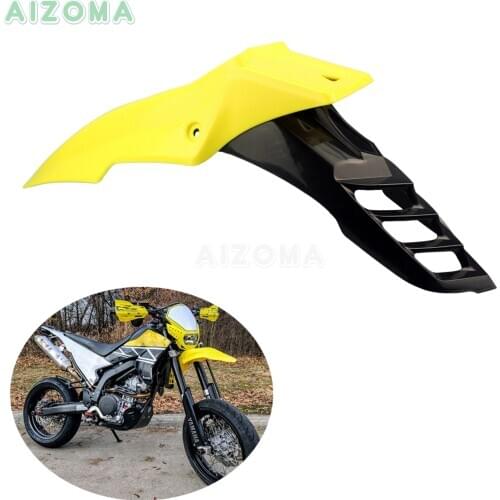 Yellow Supermoto Front Mudguard Enduro ABS Protective Fender Universal For Honda Beta Suzuki DRZ RMZ DR RM 85 125 250 400 450