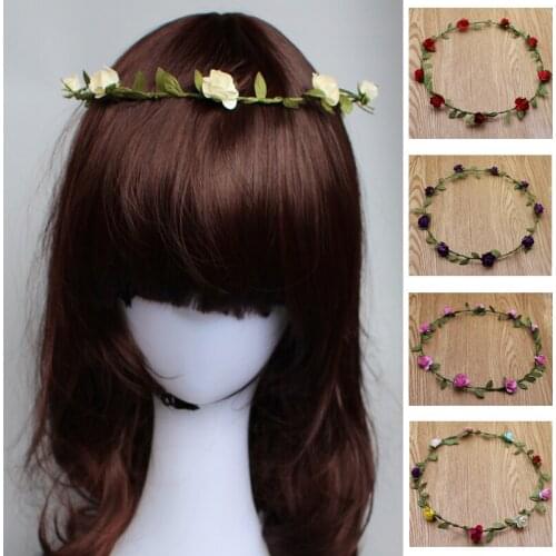 100pcs/lot Wedding Handmade Women Paper Flowers Headbands Hairband More Colors Handbands For Bride Beach Wear