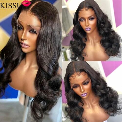 Pre Plucked 30 Inch Body Wave Lace Front Wig BodywaveT Part Lace Frontal Wig Brazilian Lace Front Wavy Human Hair Wigs For Women
