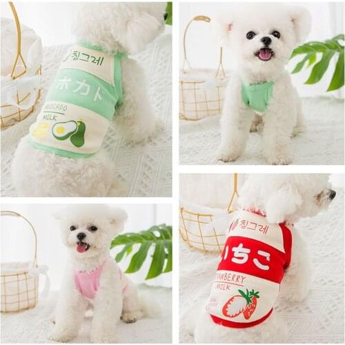 Dog Clothes for Small Dogs New Spring and Summer Japanese Printed Fruit Vest Dog Clothes Pet Clothing