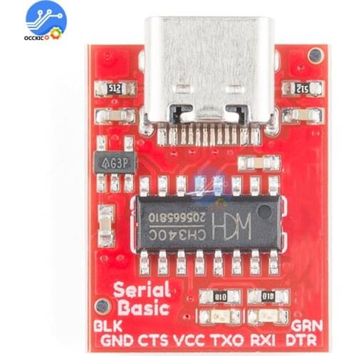Type C to TTL Serial Port CH340C Module CH340 USB Bus Conversion Chip ISP Communicate Connector for STM32 Serial Port Download
