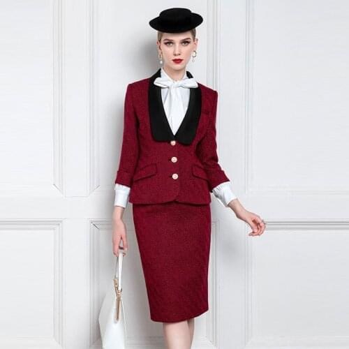 High End Celebrity Temperament Small Fragrance Tweed Professional Suit Suit Suit Formal Suit WomenS New Products In Autumn And