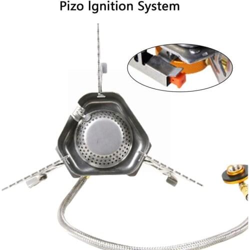 Outdoor Gas Stove Camping Gas Burner Folding Electronic Split Portable Gas Cooking Stoves Hiking Stove Split Foldable Burne W6W3