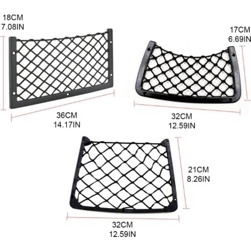 Universal Framed Stretch Mesh Net Pocket for Auto RV Home Marine Car Accessories Backrest of Auditorium Seat
