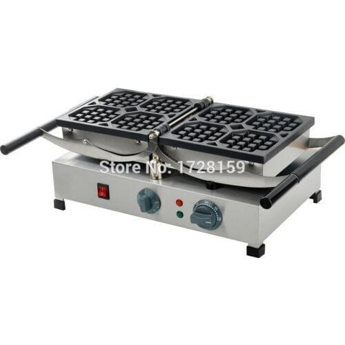 180 degree rotary easy clean style electric commecial rectangle waffle maker,electric belgian ligie waffle maker