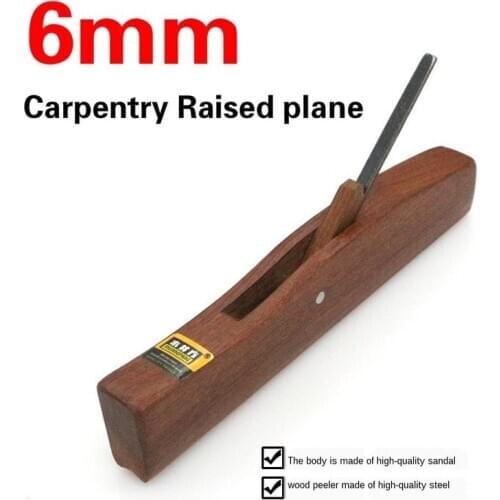 High-Quality Woodworking Rosewood Hand Plane Raised plane 6mm DIY woodworking plane For Planing Flat Timber out of Projections
