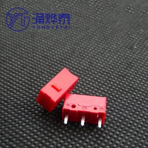 YYT 5PCS Red dot mouse micro switch game micro-motion GM gaming button gold contact life 60 million