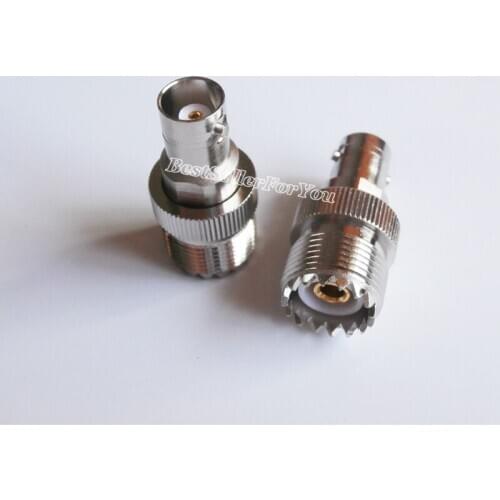 1Piece UHF SO239 Female SO-239 To BNC Female Jack RF Coaxial RF Connector Adapter