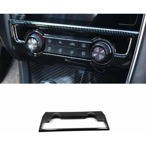 For Morris Garages MG6 MG 6 2017-2021 1PC Car Front Air Conditioning Vent Outlet Cover Trim Carbon Fiber ABS Car Accessories
