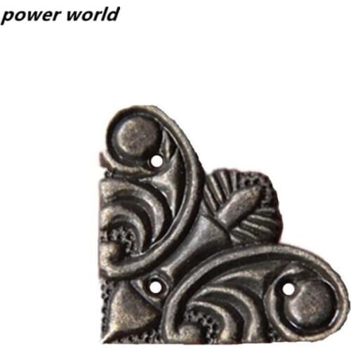 12pcs Bronze Classic Flat Bread Corner Butterfly Fillet Corner Brackets Scrapbook Album Protector Decor Furniture Hardware