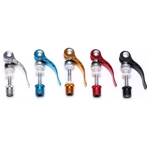 1x Bicycle Quick Outdoor Release Aluminium Alloy Seatpost Skewer Bolt Mountain Bike Seat Tube Clamp Outdoor Bike Seat Post Clamp