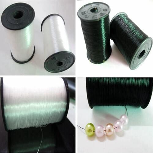 2 Rolls 80 Metres Fishing Wire Nylon Beading Cord String 0.25mm Non Stretch