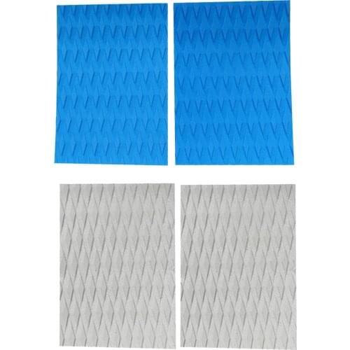 2 Pieces Ultralight Anti-slip EVA Surfboard Kiteboard Surf SUP Traction Pads Deck Grip Tails Pad