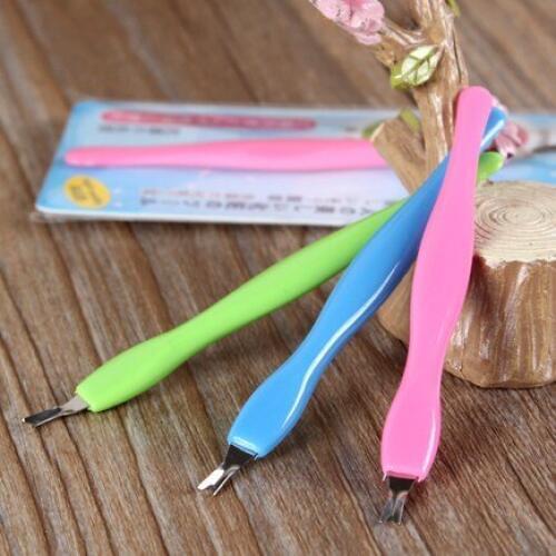20pcs stainless steel nail skin cuticle remover nails pedicure bokkepootje spoon cuticle pusher knife nail art decorations tools