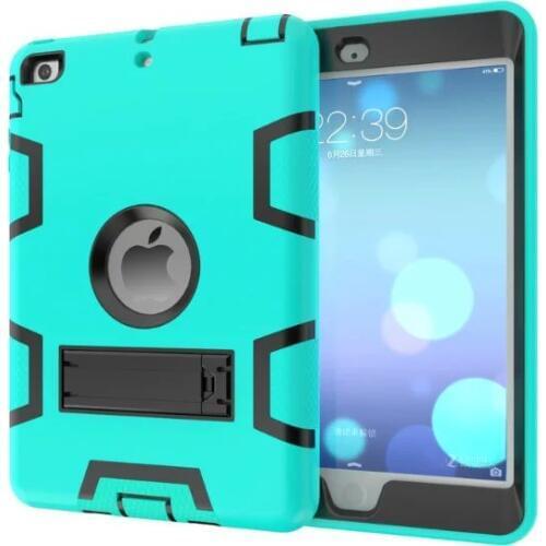 2016 Coque Case for iPad Mini 2 3 1 Heavy Duty Plastic+Rubber Cover Case for iPad Mini 3 2 1 Hybrid 3in 1 with Stand Holder 12C