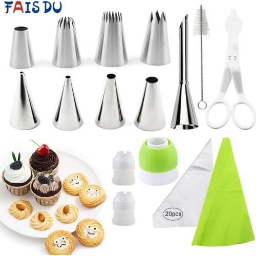 35pcs Russian Nozzles pastry Cream nozzles Set Syringe Nozzle Set Cakes Decoration Piping Tips Bag Cake decorations tools