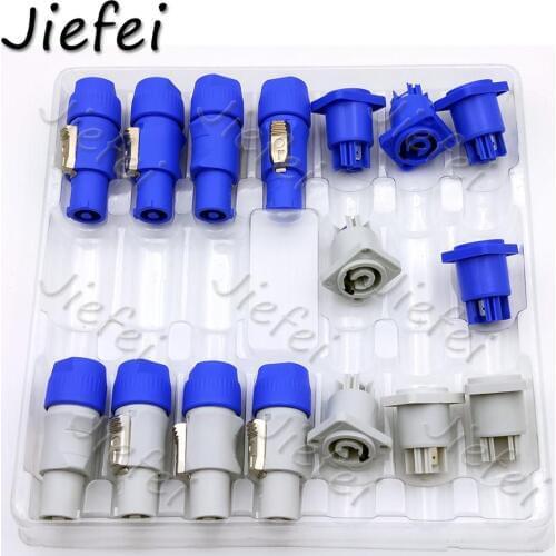 40sets high quality PowerCON Type A NAC3FCA+NAC3MPA-1 Chassis Plug Panel Connector 20A/250V