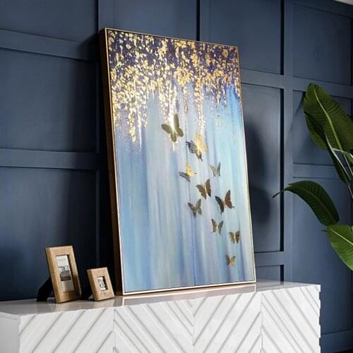 EECAMAIL 5D Diamonds Diamonds Embroidered Dreamy Golden Butterfly Point Stickers Diamond Cross Stitch 2019 New Living Room Porch