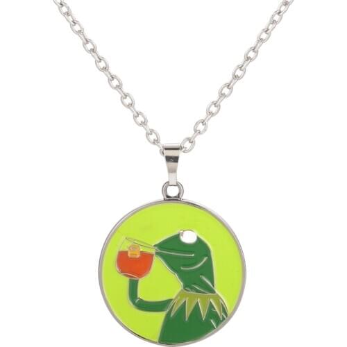 Thats None of My Business Kermit Frog Necklace