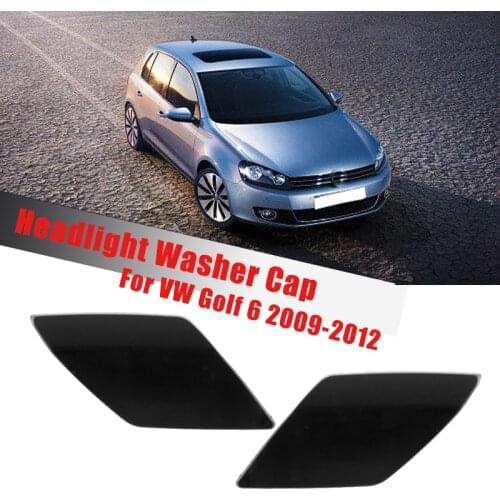 Auto Front Bumper Headlight Washer Nozzle Spray Jet Cover Cap for Volkswagen Golf 6 A6 MK6 2009-2012