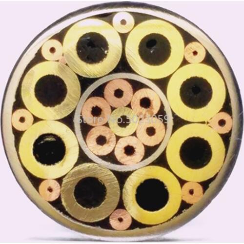 10mm Diameter DIY Knife Shank Mosaics Pin Rivets 9cm Length Nail Brass Tube+steel Tube #1003