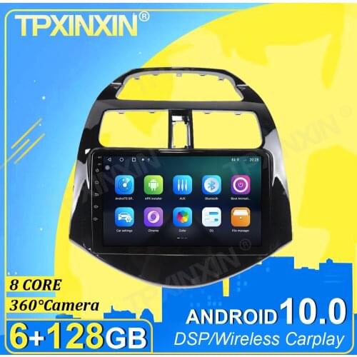 IPS Android 10.0 6+128G Carplay 360 Camera For Chevrolet Spark (M300) 2010-2016 Multimedia Player Radio Tape Recorder Video GPS