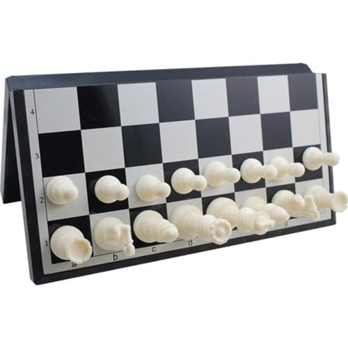 Travel 15" Chess Set Foldable Chessboard 2 Players Family Board Game Toys