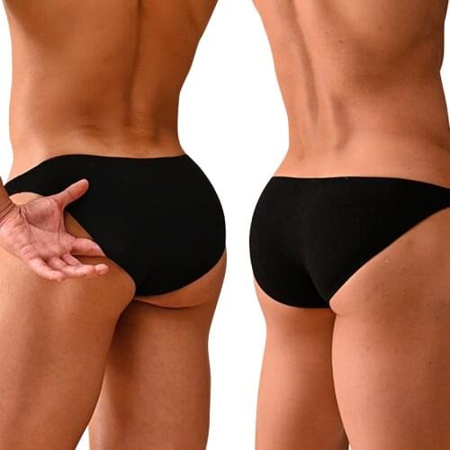 Sexy Underwear Man Bikini Gay Men Briefs Breathable Jockstrap Modal Mens Panties Silk Underpants Male Cuecas Masculinas AD314