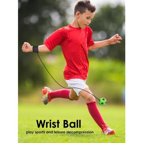 Wristband Rebound Sport Ball Easy To Use Exercising Wrists Ball Wrist Pull Back Sports Football Beginner Kid Home Office