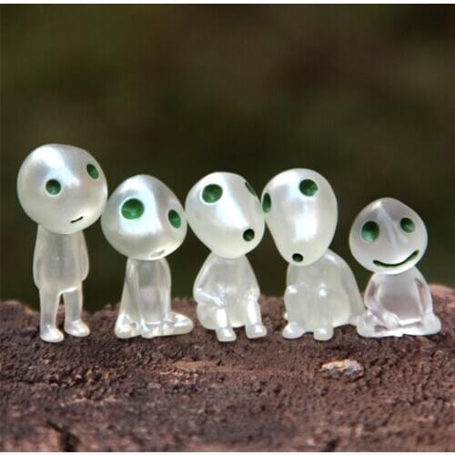 5pcs/lot Car Ornaments Resin Tree Elves Doll Automotive Interior Dashboard Decoration Forest Spirit Elf For Princess Accessories