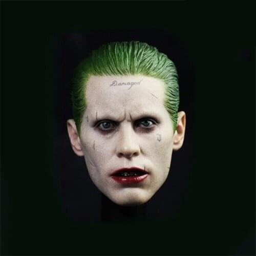 In Stock For Sale 1/6th Master Joker Leto Clown Normal Version Male Head Sculpture For Usual 12inch Doll Action Figures