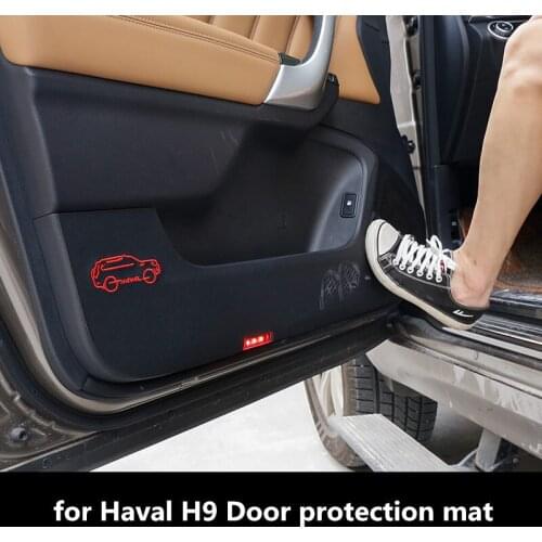 4PCS For Haval H9 Door protection mat Harvard H9 door anti-kick pad Haval H9 protection sticker modification