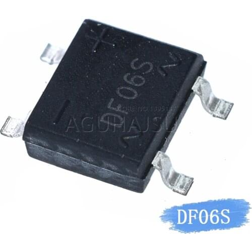 10PCS DF06S SMD 4 feet DF06S SOP-4 DF06 rectifier bridge rectifier original authentic