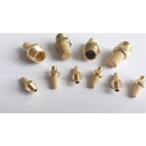 10pcs Pneumatic joint Solenoid valve silencer BSL copper long silencer BSL-M5 BSL-01 BSL-02 BSL-03 BSL-04 BSL-06 BSL-08 BSL-10