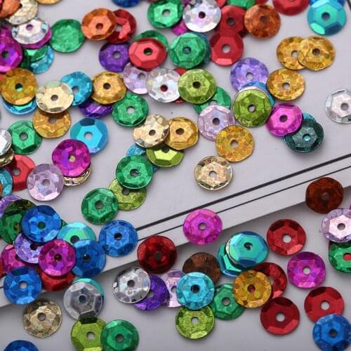 1500pcs 28 Optional High Quality Craft Sequins&paillette Sewing 6mm Garment Accessories,clothing Accessories,diy Sequins Sewing