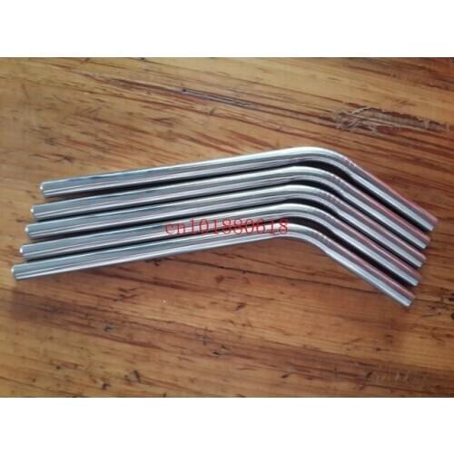 200pcs/lot Free shipping Newest 8.5 inch 304 Stainless Steel Straw Steel Bend Drinking Straws 215mmx9.5mmx0.5mm