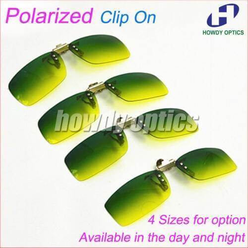 C017 Free Shipping 10pcs 4 Sizes Men And Women Sunglass Glasses Eyeglasses Polarized Clip On Sunglasses For Day And Night