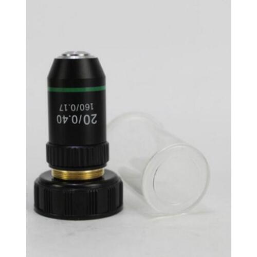 20 Times 195 Biomicroscope System Objective Lens 20X for School Lab Laboratory Achromatic Bio-Microscope Biological Microscope