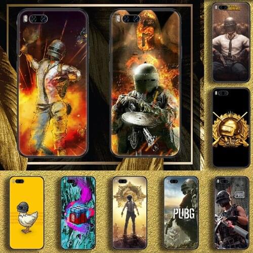 Game PUBG Phone case For Xiaomi Mi Max Note 3 A2 A3 8 9 9T 10 Lite Pro Ultra black painting waterproof fashion prime trend