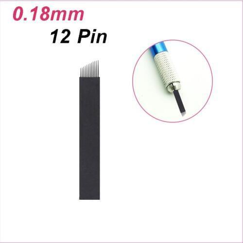 Lamina Agulhas Tebori 7 9 11 12 14 Flex Tattoo Needle Microblading Needles Blade for Permanent Makeup Eyebrow Manual Eyebrow Pen