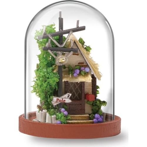 Gristmas Gift Diy Mini Doll House Toys for Children Furniture Miniature Wooden Miniaturas Dollhouse Birthday Gifts 004