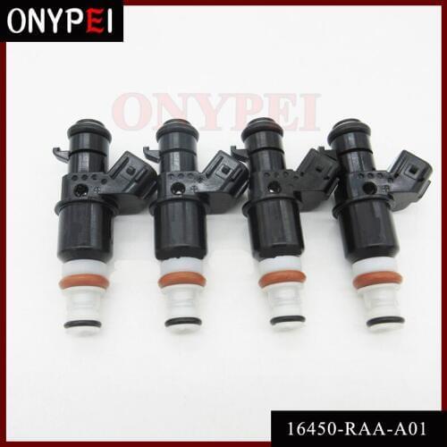 Genuine 4pcs/lot Fuel Injector Nozzle For 2003-2007 Honda CRV 2.4L OEM:16450-RAA-A01 16450RAAA01 16450 RAA A01