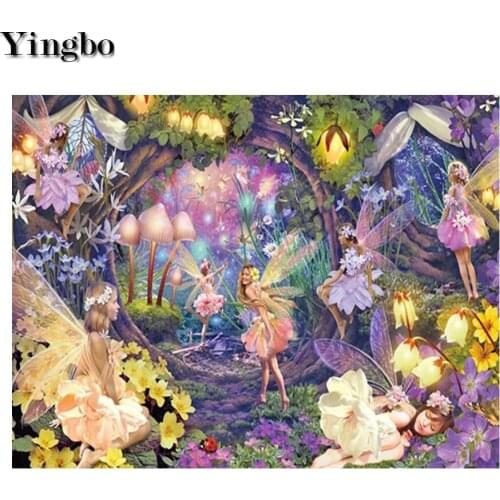 Butterfly Elf Girl Forest Diamond Painting 5D Diamond Embroidery Rhinestone Nordic Picture Full Drill Square Mosaic Wall Drcor