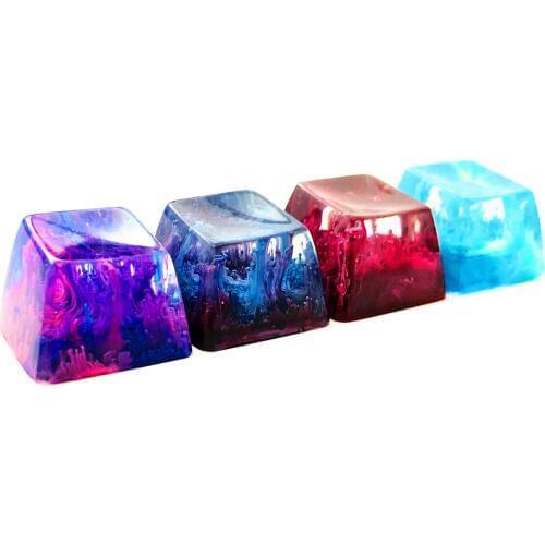 Handmade SA Sea World Coral Resin Keycap Backlit Keycaps for Cherry MX Keyboard