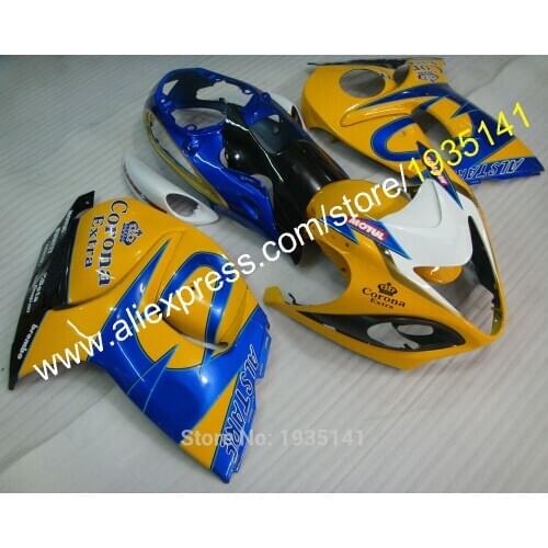 For Suzuki Hayabusa GSXR1300 GSX-R1300 2008 - 2016 GSXR 1300 Yellow Blue Motorcycle Fairing Kit (Injection molding)
